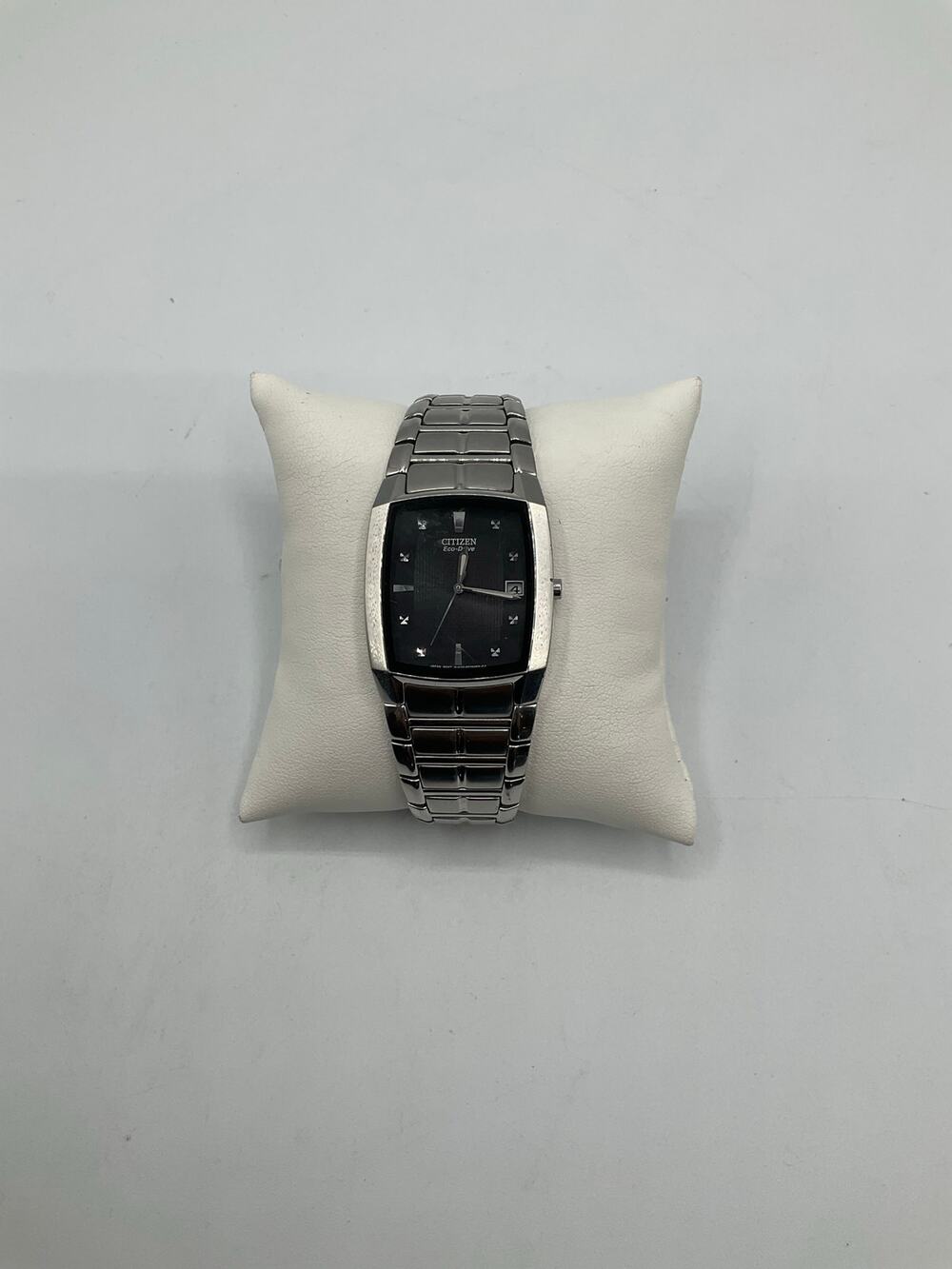 Citizen Eco Drive E111-S049385 Men's Watch, about 31mm- Silver/Black